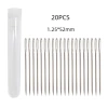 Wholesale of pointed, large-eye hand sewing needles, smooth leather needle tubes, hand sewing needle sets, and multi-sized sewing needle covers in stock details Picture